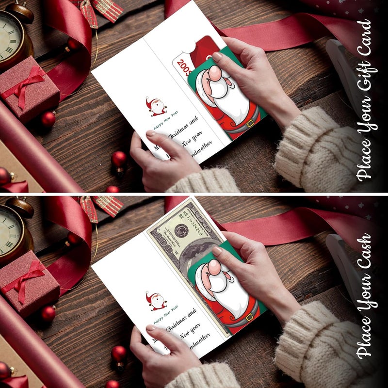 fibevon Christmas Money Holder for Cash Gifts with Envelopes - 30 Pack of Christmas Gift Card Holder Money Envelopes for Cash Christmas Decoration for Xmas, Holiday, and New Year - Image 5